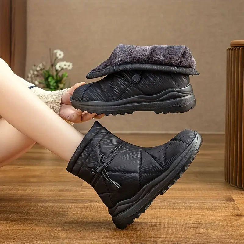 Fleece-Lined Snow Boots For Women